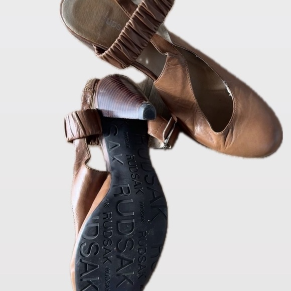 RUDSAK Shoes - RUDSAK Women's Brown Leather Heels